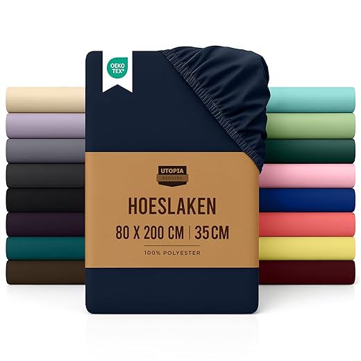 Utopia Bedding Fitted sheet with elastic corners – 80 x 200 cm