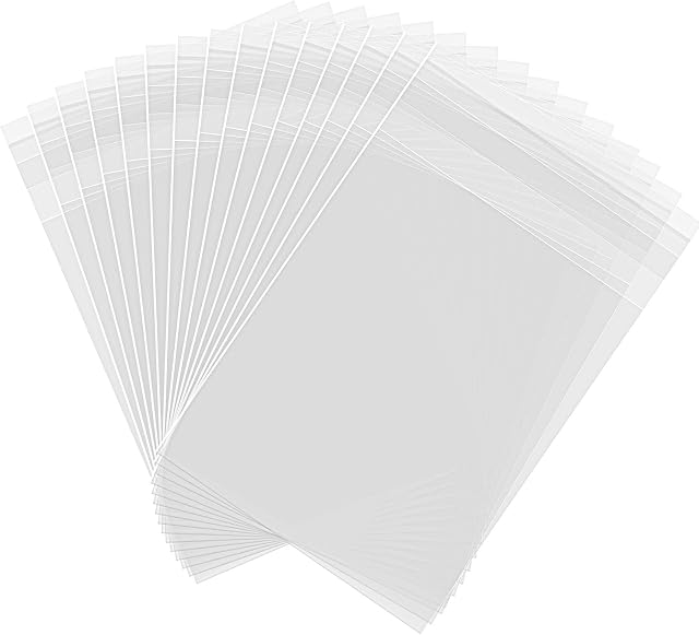 Aodaer 300 Pieces Self-adhesive Sealing Treat Bags Clear Cellophane Bags Cookie Bags Candy Bags OPP Plastic Treat Bags 3 x 4 Inches