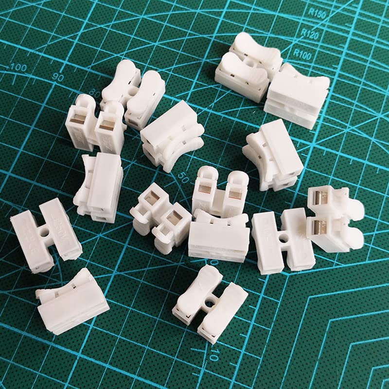 Clearance 100pcs Quick Splicer Plugs Lосk Wire Connectors Electrical Cable Terminals Block Diy Model for Led Strip