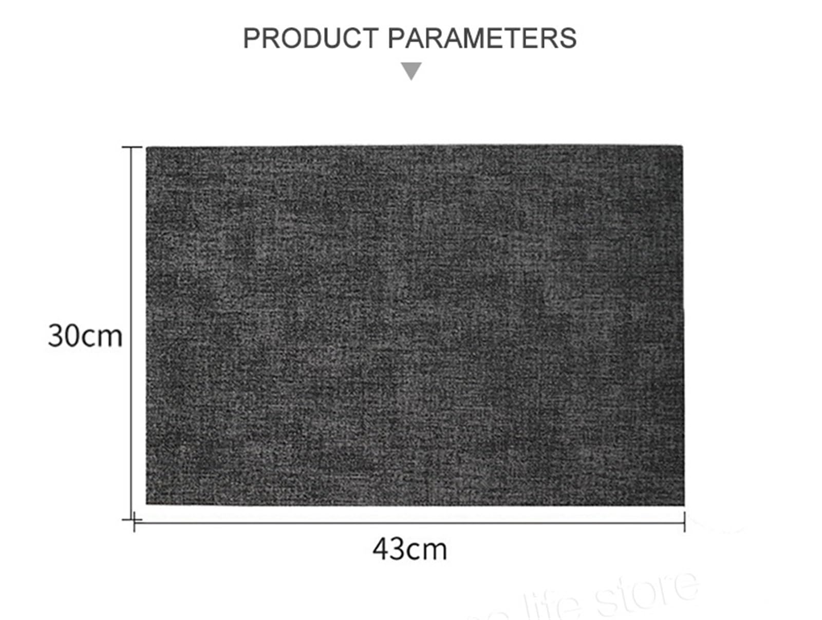 Manteles Individuales 2 manteles Individuales for Mesa de Comedor, Antideslizantes, Lavables e Impermeables, for Cocina(Dark Gray)