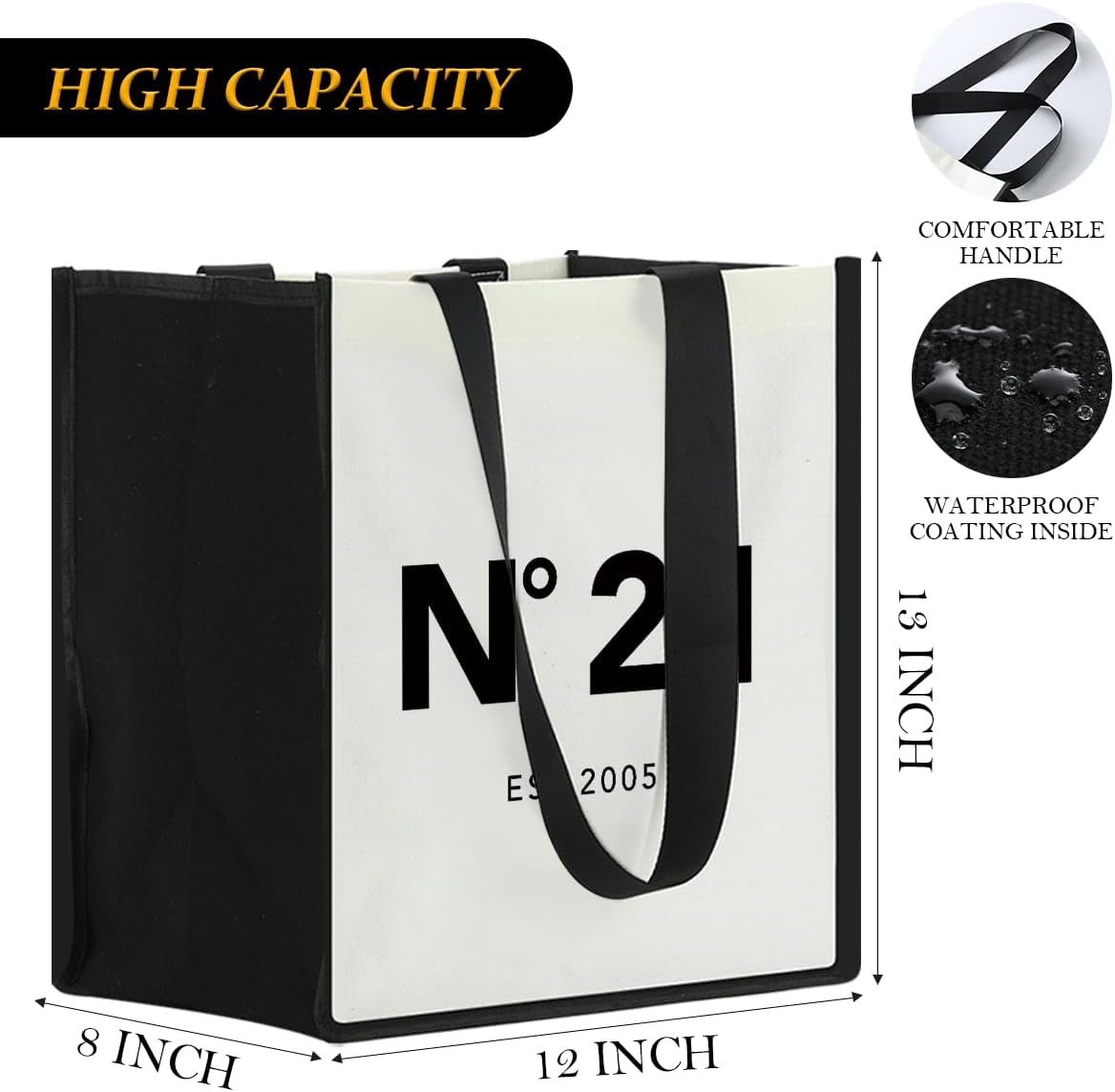 Birthday Gifts for Her Canvas Tote Bag Shopping Bags-2026 - Image 4