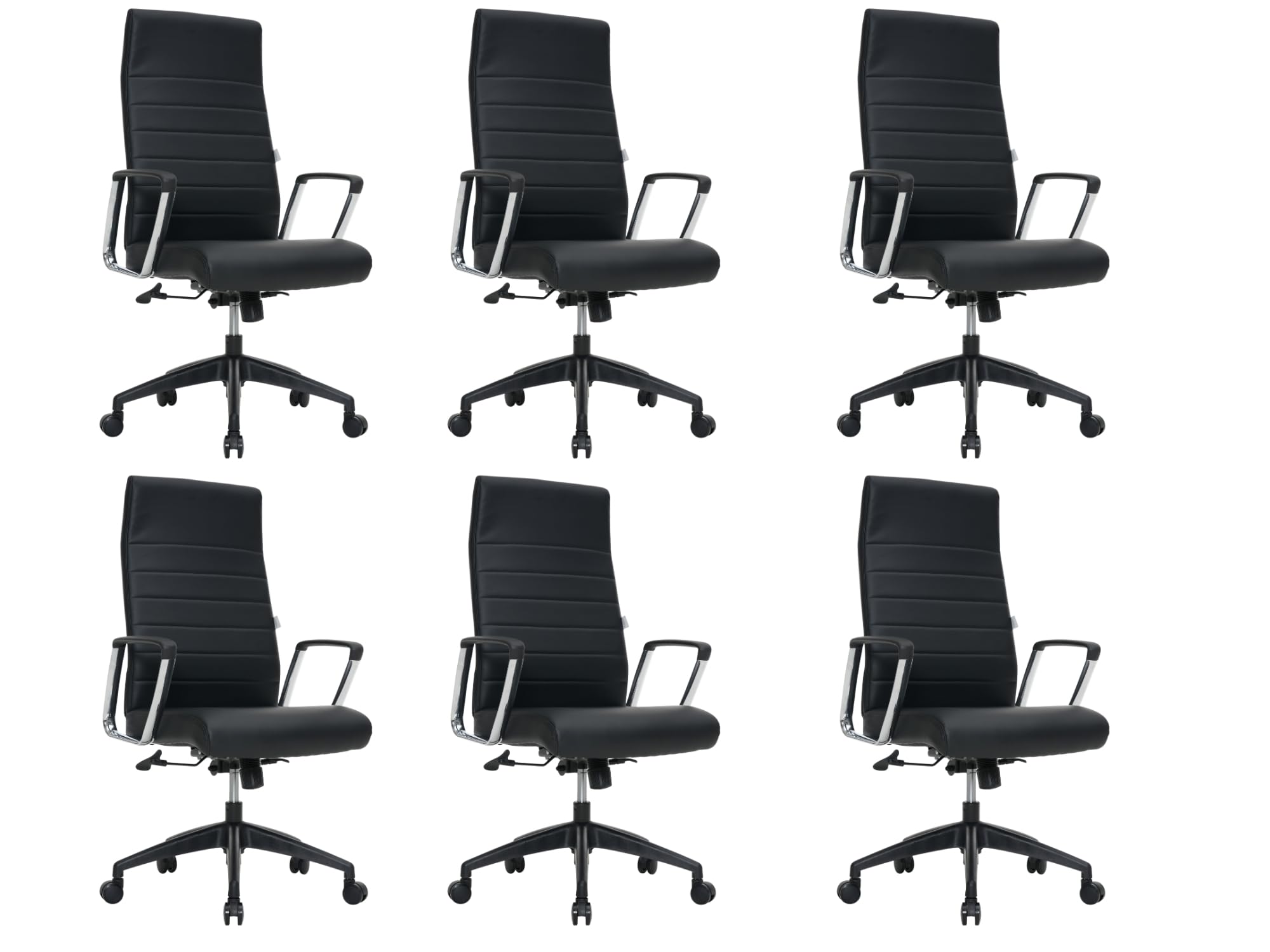 LeisureMod Hilton Modern High Back Leather Ergonomic Executive Office Chair