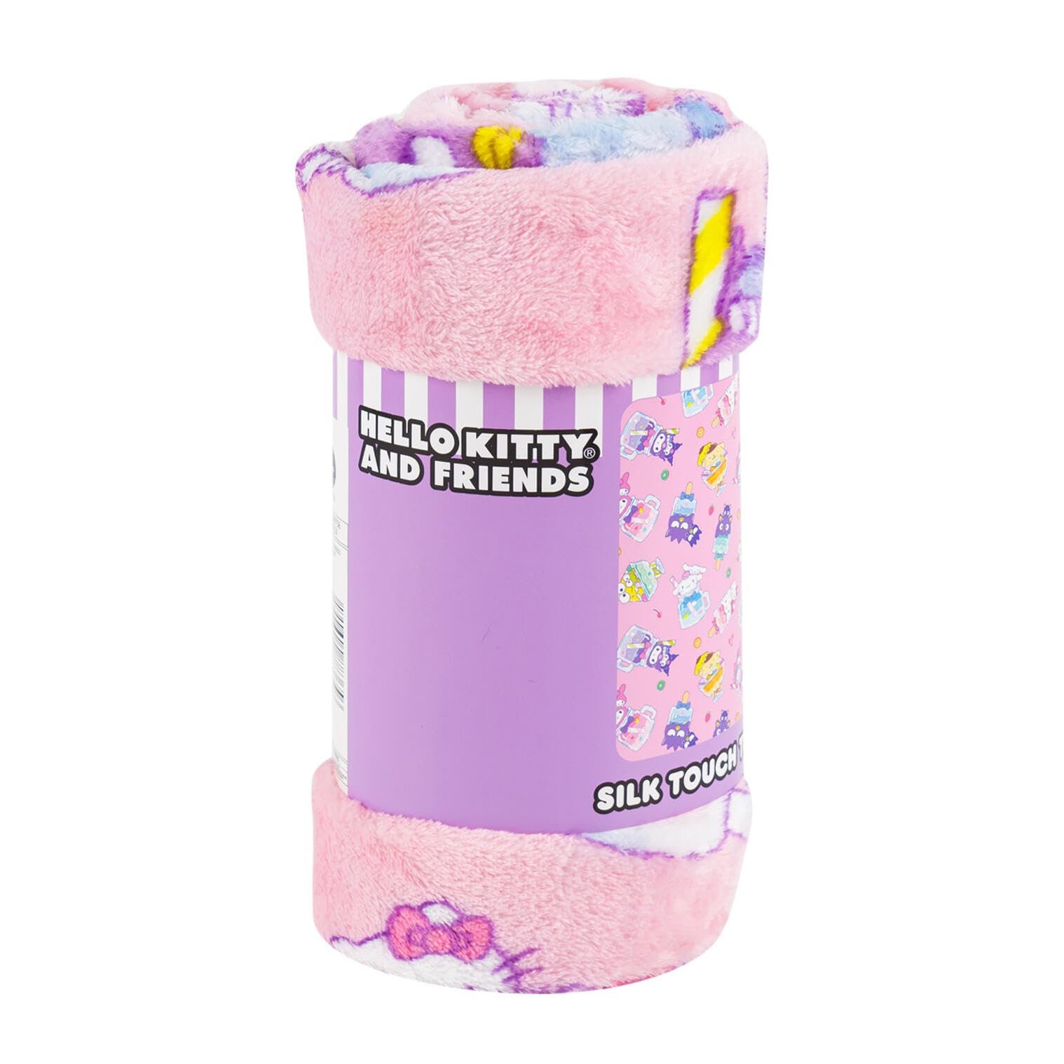 Northwest Hello Kitty & Friends Silk Throw Blanket 40" x 50"- 83505