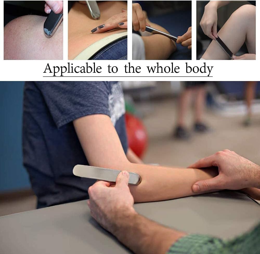 Stainless Steel Gua sha Scraping Massage Tool, IASTM Tools, Myofascial