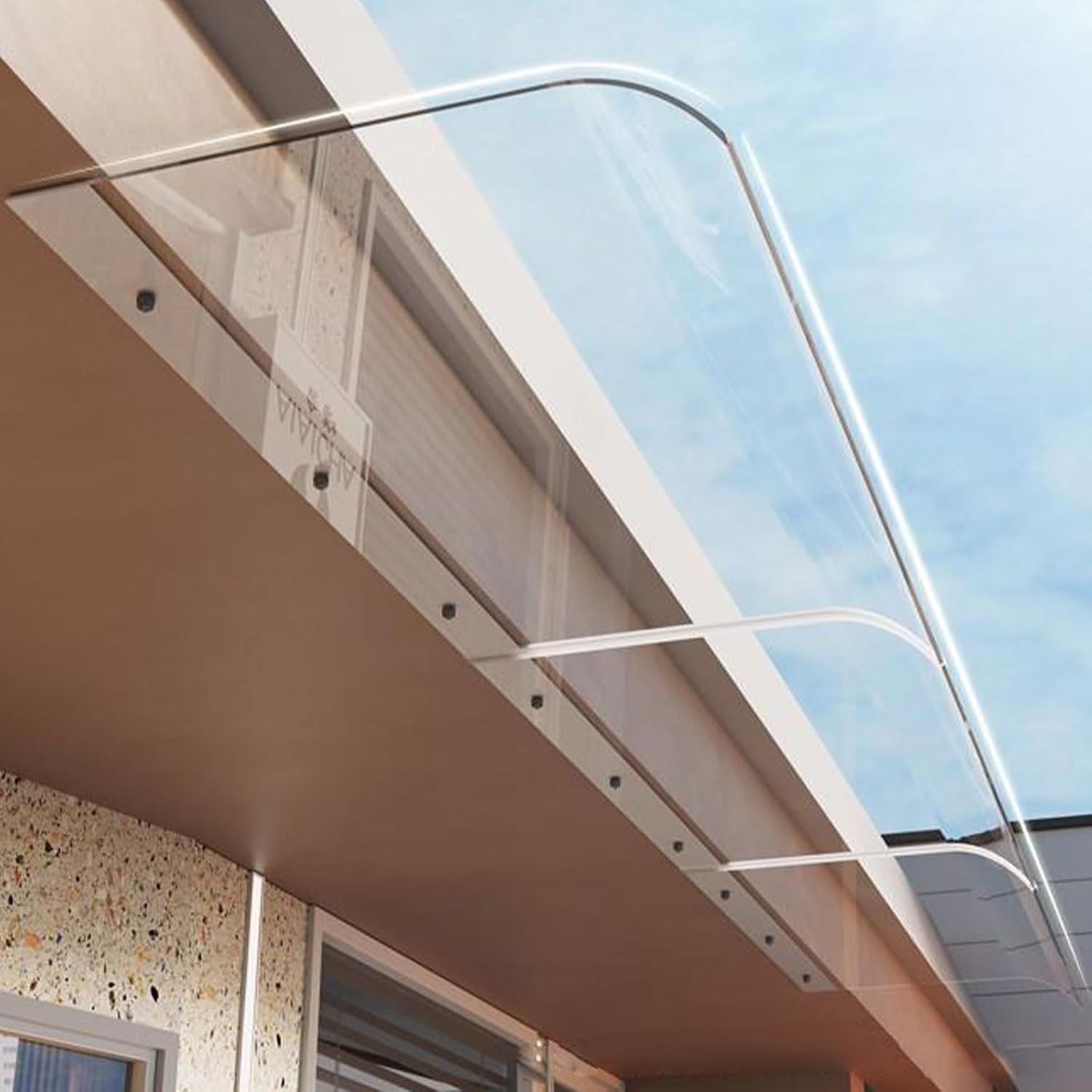 JHDXL Window Awning Door Canopy, Rain Shelter Cover, Door Outdoor Patio Awning Canopy, Front Door Patio Sun Shelter, for Entrances, Porches, and Courtyards(50 * 120cm/19.7 * 47.2in)