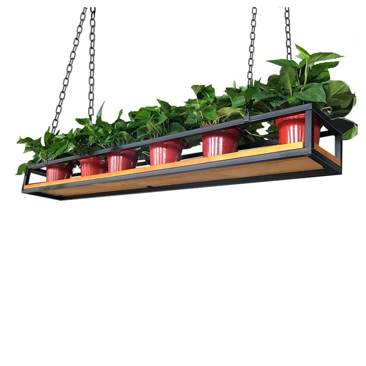 Étagères flottantes en bois pour plantes, présentoir suspendu et meuble haut