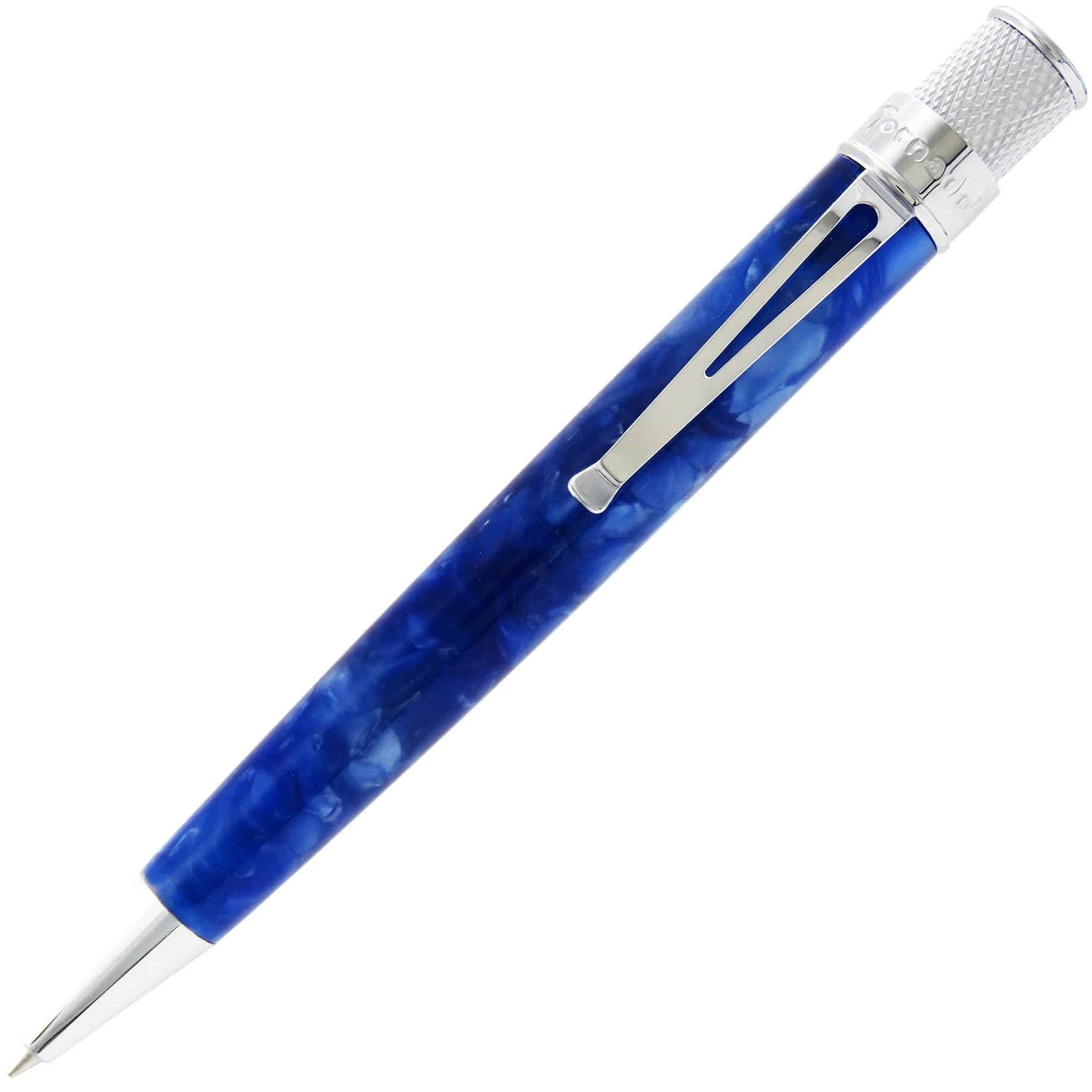 Stylo roller Tornado rétro 1951 Bleu saphir rechargable pour écriture fluide