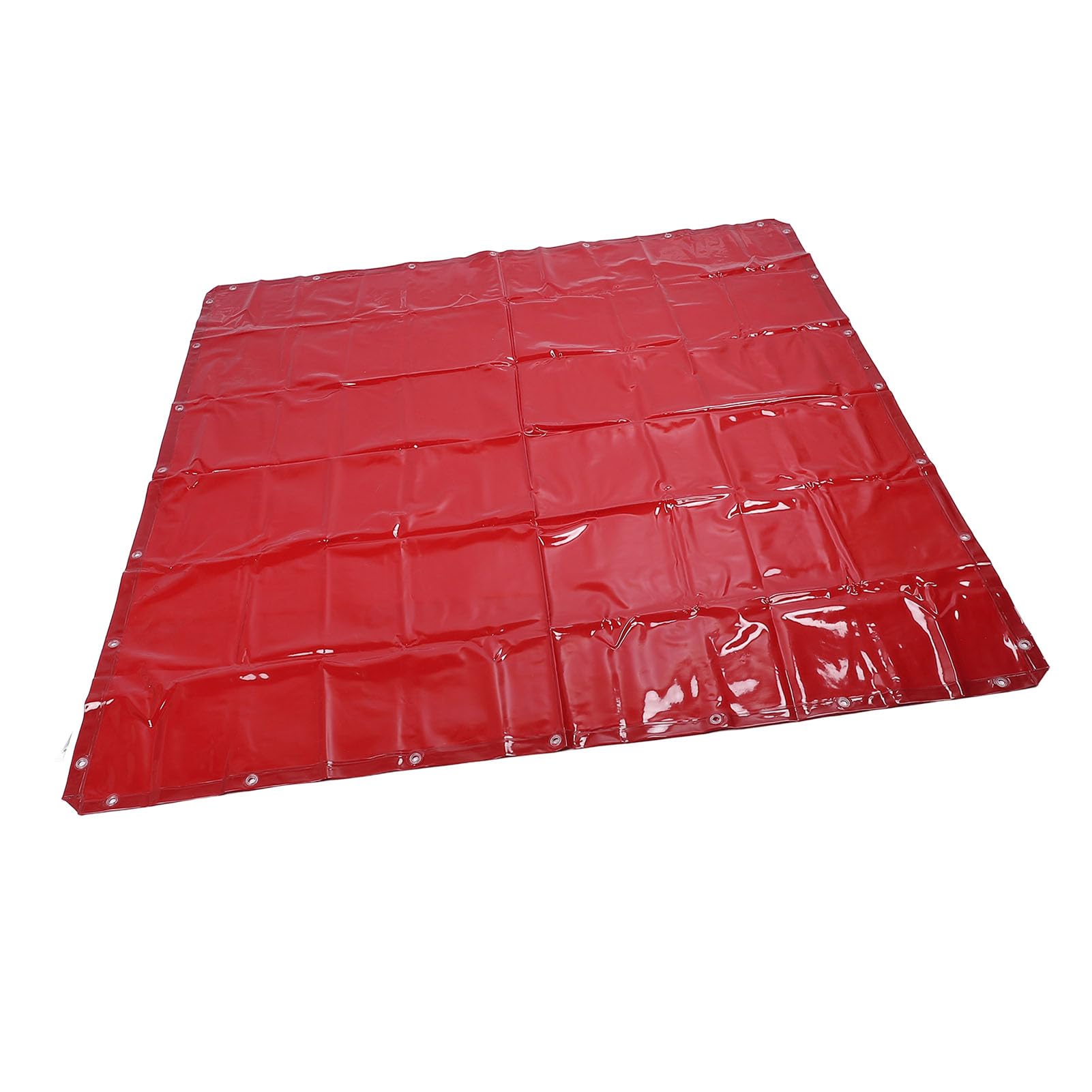 Red Red Retarding Welding Display 5.7x5.7 Foot for Workshop, Polyethylene Curtain Protection, Contains 24 Cable