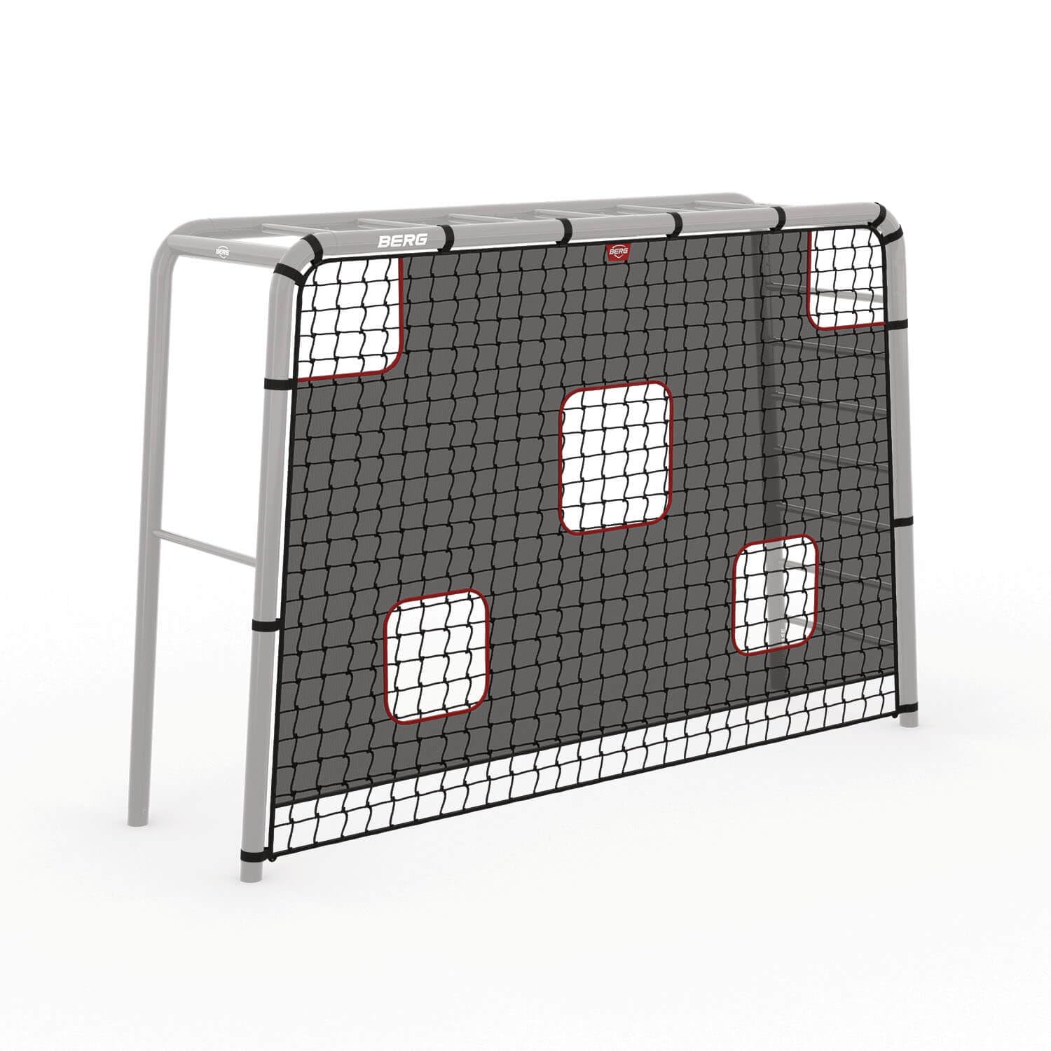 BERG PlayBase Fußballzielnetz L für PlayBase Large Schwarz/Rot