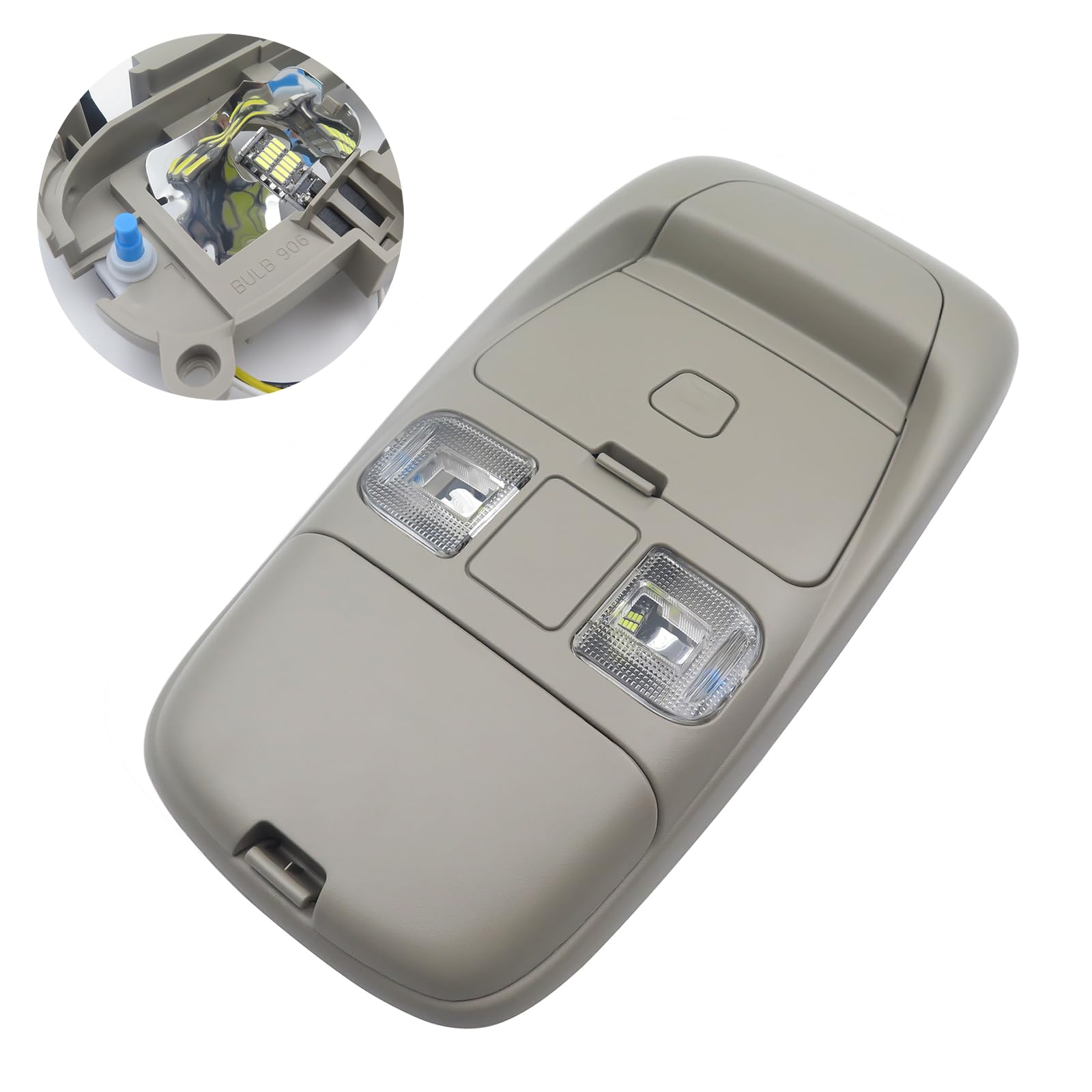Photo 1 of DEJIASEN UPGRADED Overhead Console Dome Map Led Reading Light Lamp Compatible with Dodge Ram FITS Years 1999-2001 Ram 1500, 2500, 3500 and Year 2002 Ram 2500 & 3500 Replaces SN96TL2AA