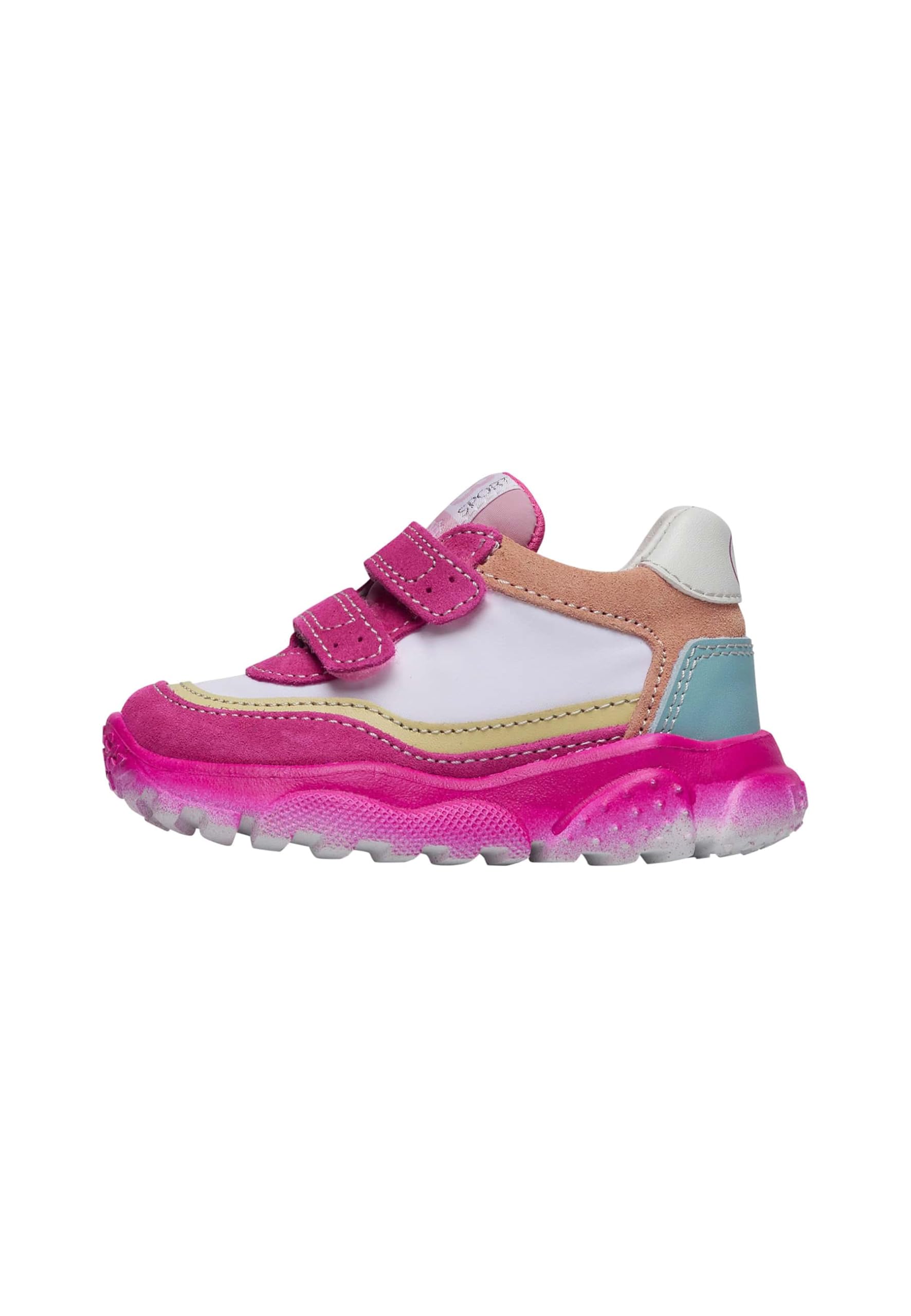 Falcotto Sneakers in Suede e Tessuto Tecnico, Fuchsia-Bianco 28