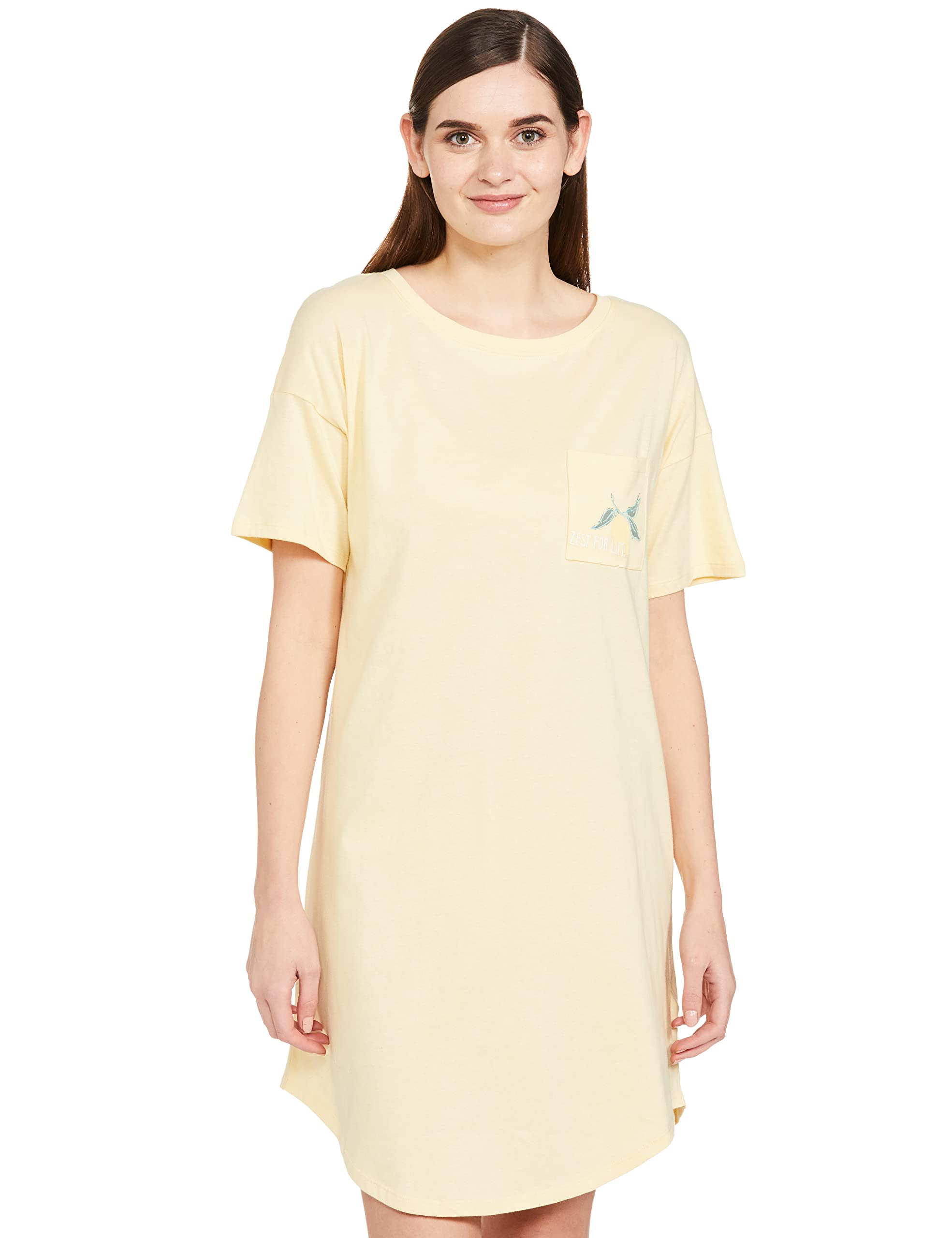 Marks & SpencerWomen's Blend Cotton Mix Printed Nightdress Regular Nightgown