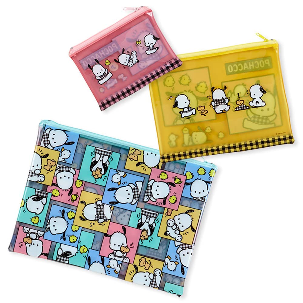 Amazon.co.jp: サンリオ(SANRIO) ポチャッコ ビニールフラットポーチ3