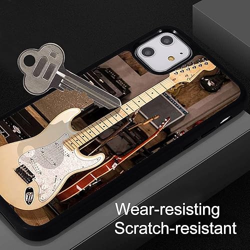 Miniatura 5 de Idocolors Funda protectora para iPhone 87 Plus con banda de música y guitarra acústica, TPU suave y parte trasera dura, a prueba de golpes,