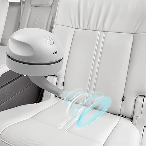 Miniatura 7 de prowithlin Aspirador de escritorio con carga USB con boquilla de vacío, cepillo de limpieza, diseño desmontable y mini aspiradora portátil de polvo,