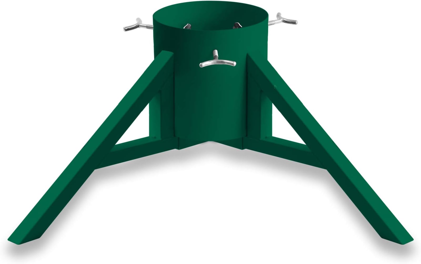 Tree NestChristmas Tree Stand Base Tree Holder Modern Design for 8.5ft Real Trees Steel Stable for Xmas Tree Decoration Geometric (Medium, Green)