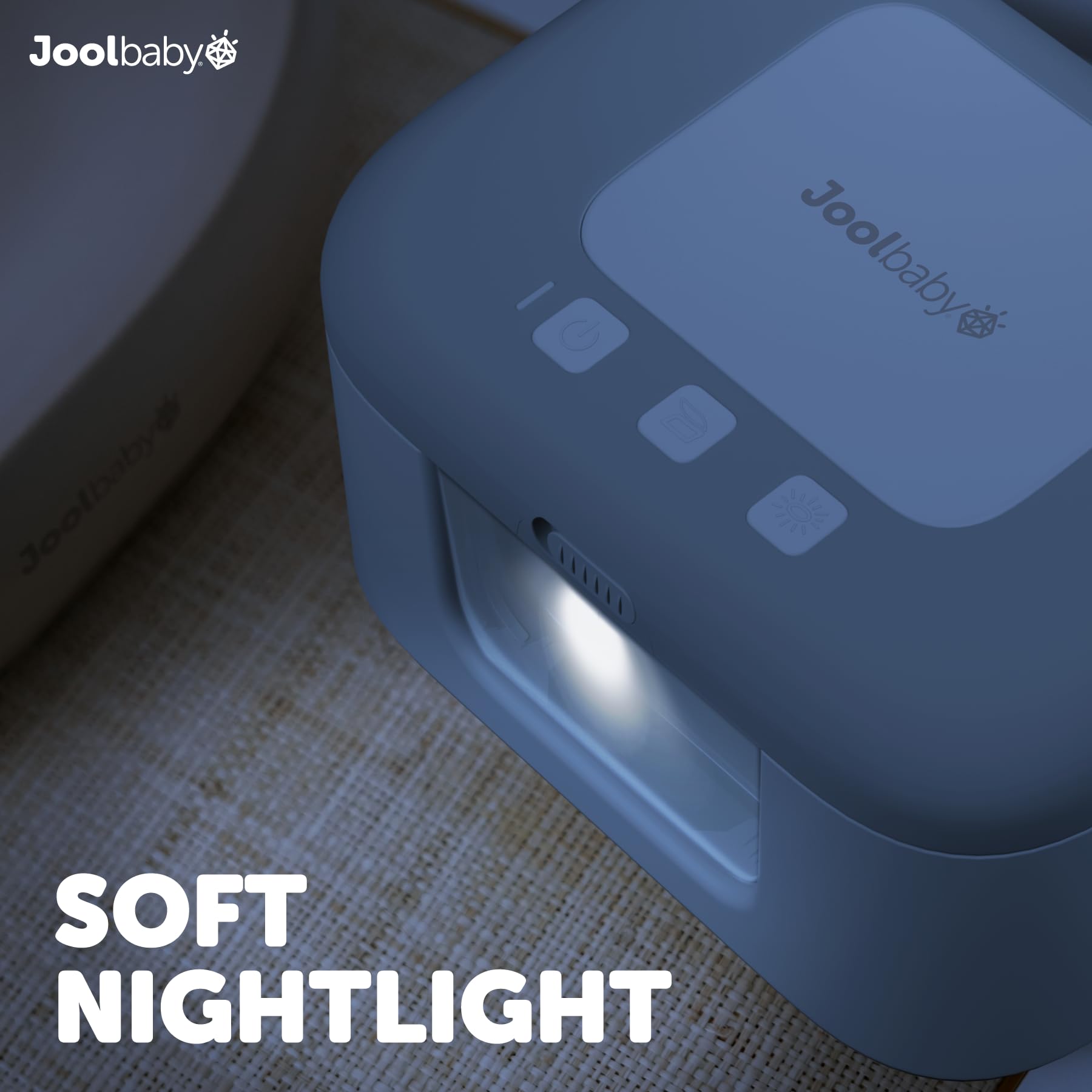 Jool Baby TinyBums Chauffe-lingettes pour bébé avec lumière LED changeante et interrupteur marche/arrêt (gris)