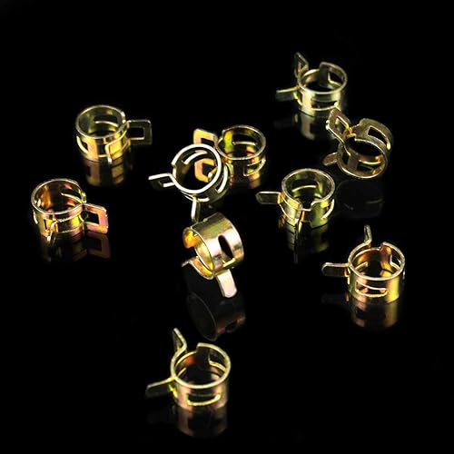 Miniatura 4 de IZOKEE - Juego de mangueras de combustible de 6 pies + 2 medidores + 2 filtros de combustible de 1/4 pulgada y 5/16 pulgada + 10 abrazaderas de 2/5