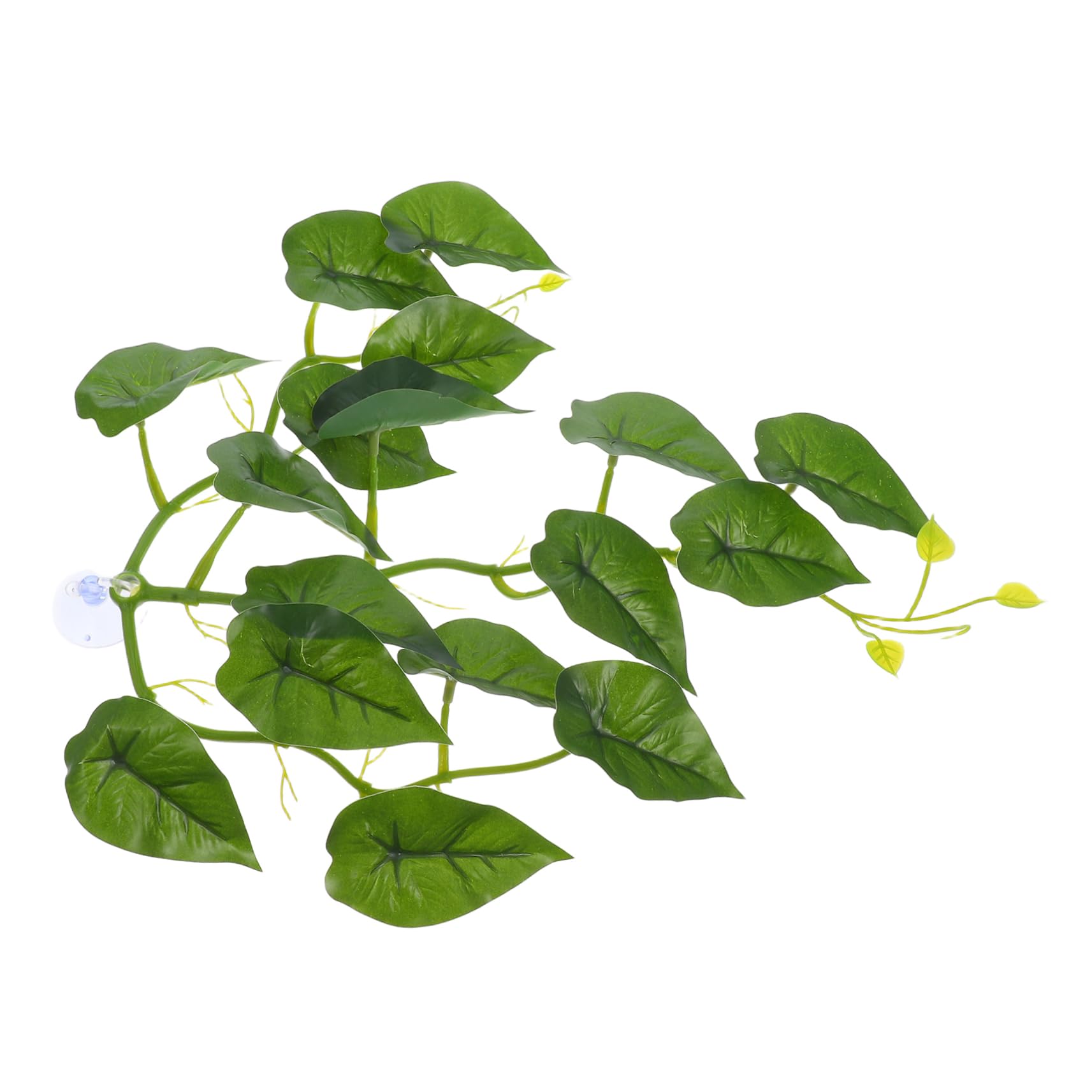 Abaodam Artificial Reptile Tank Plants with Suction Cups Lifelike Terrarium Decor for Reptiles Easy Install Material Durable Hanging Plant for Bearded Dragons More