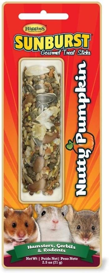 Higgins Group Higgins Nutty Pumpkin Stix Hamster/Gerbil 2.1 Oz Treat, 1Count, One Size