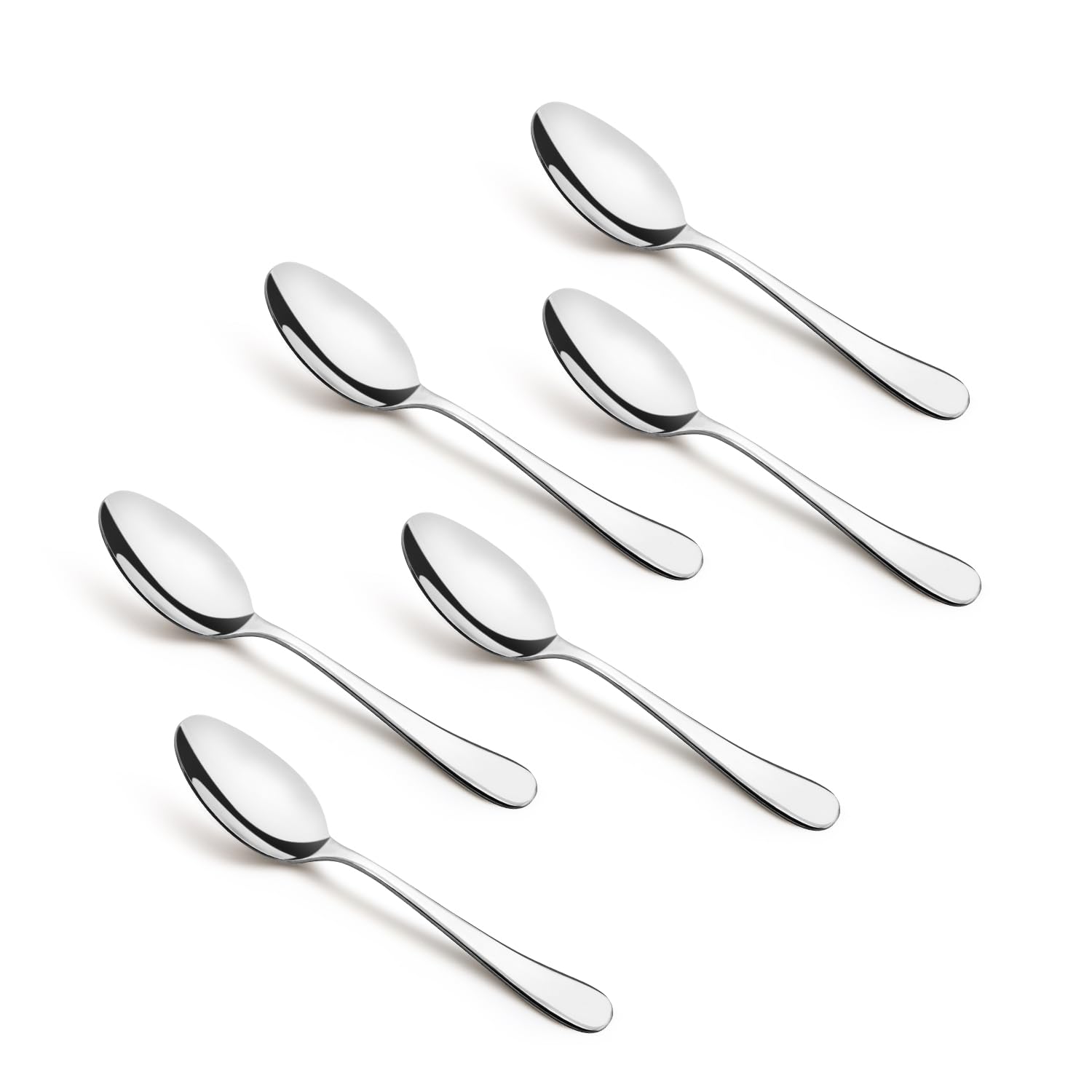 Bergner BE Essentials Baguette Stainless Steel 6 Pcs Spice Spoon Set, 11cm Long Spoon, Non-Magnetic Premium Spice Spoons for Home and Kitchen, Easy to Clean, Modern Aesthetics, 2mm Thickness - Silver-image-14