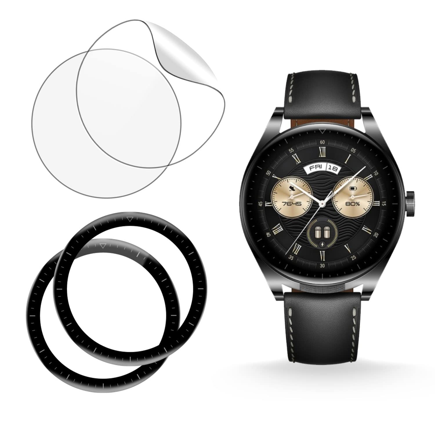 Amazon.co.jp: 【2+2枚セット】HUAWEI WATCH Buds 用 フィルム 保護 