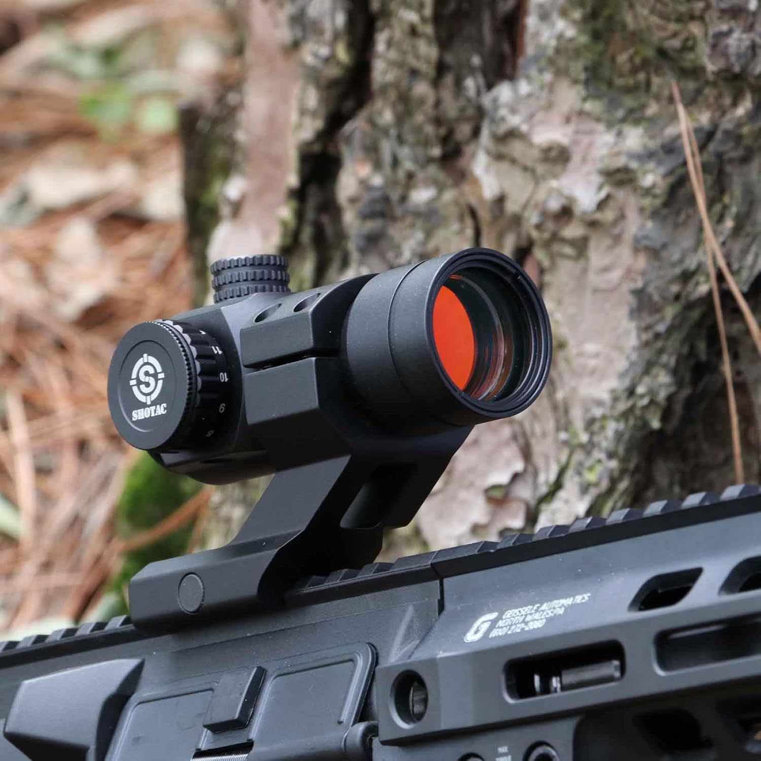 SHOTAC Red Dot Sight ST008,2 MOA dot Size, Submersible to 10 feet (3 Meters) IPX8 Waterproof & Shockproof Over 15,000 Rounds of .223