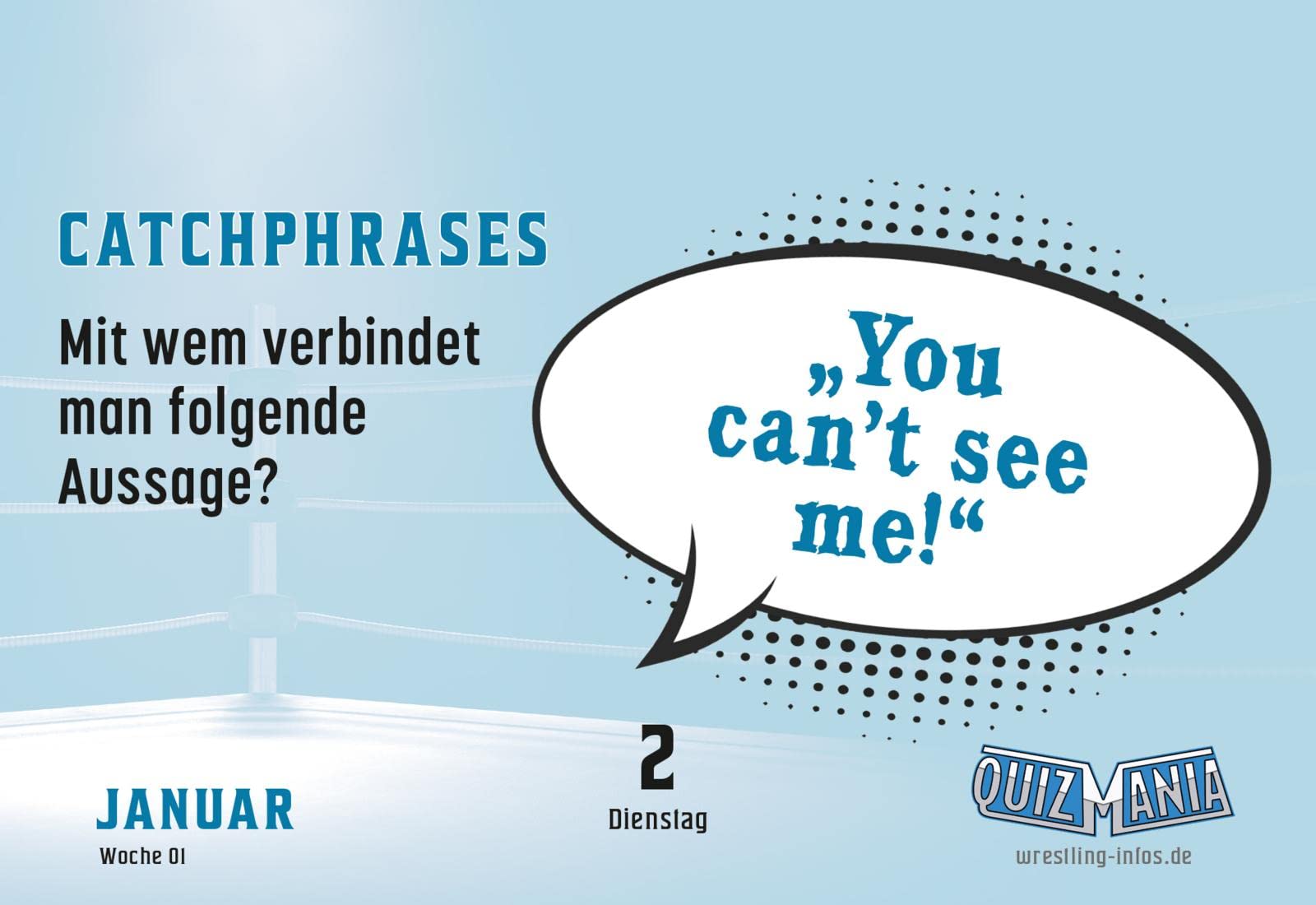 QuizMania - Das Wrestling-Quiz für jeden Tag 2024: Wrestling Kalender | Tagesabreißkalender Wrestling-Wissen an 366 Tagen im Jahr