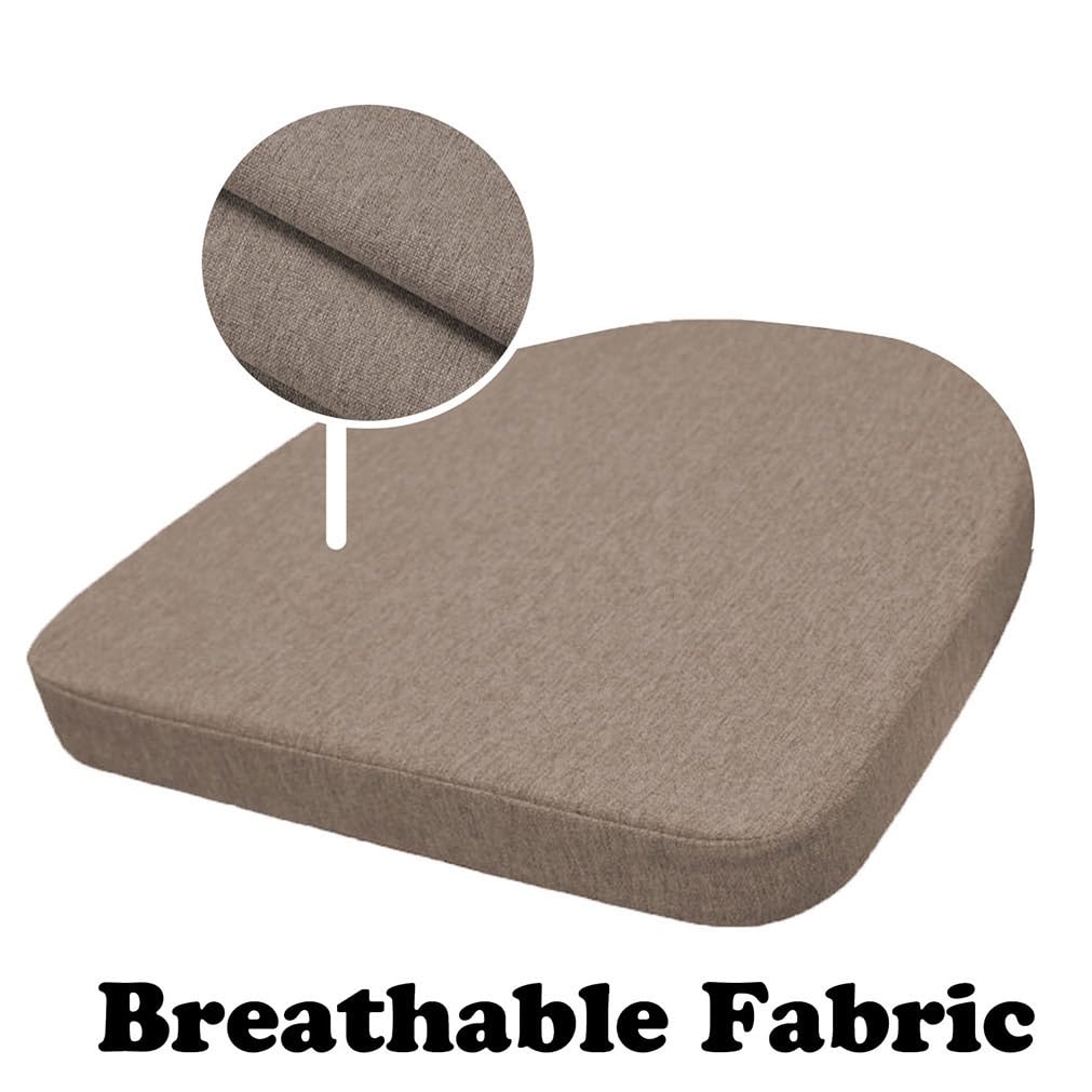 2-4 Stück Wasserdichte Stuhlkissen 40x44cm - Kunstleder Sitzpolster Für Küche & Büro