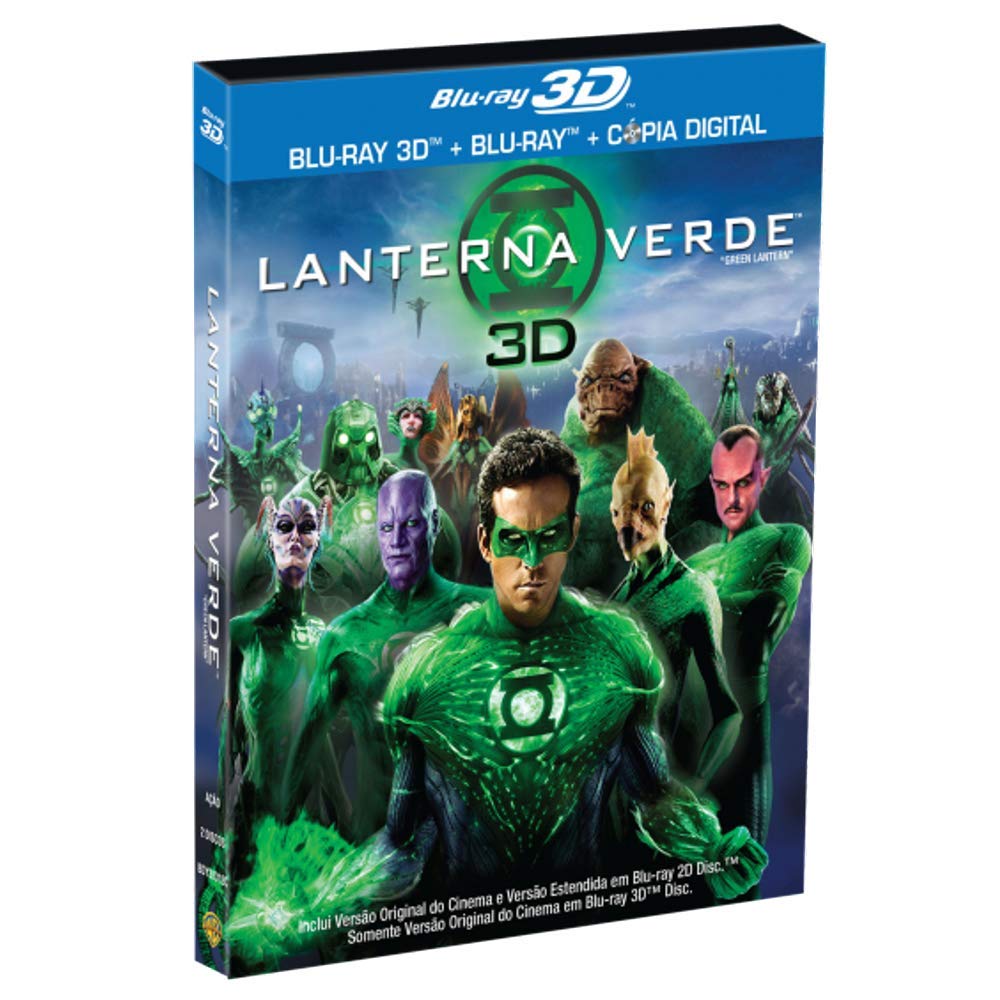 Warner Home Video Lanterna Verde - Blu-Ray 3D + Blu-Ray + Cópia Digital