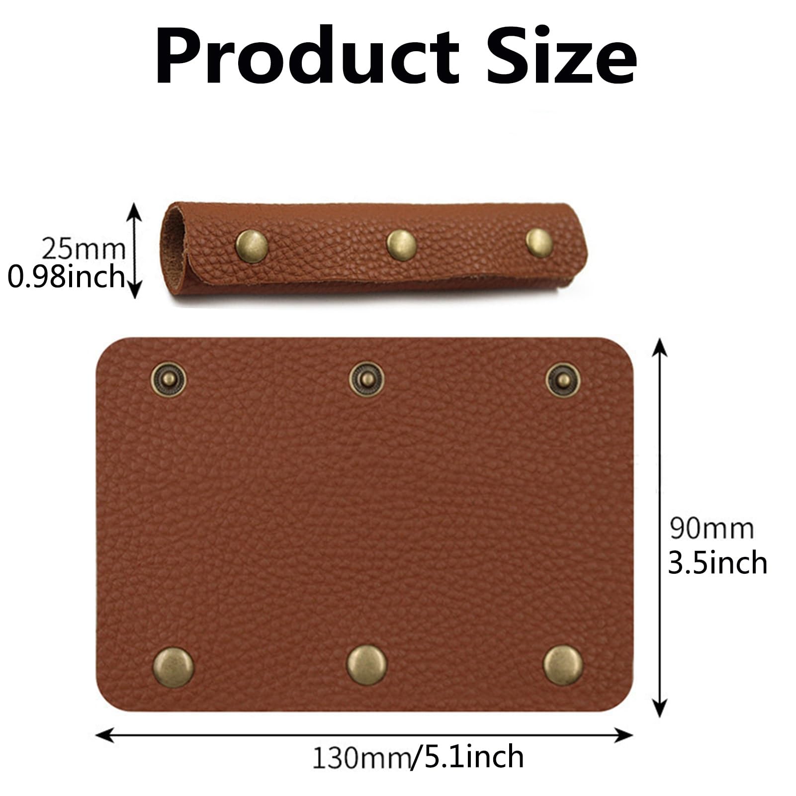 Modixun 4 stuks handtas handvat lederen wrap cover, portemonnee portemonnee handvat beschermers, tas handvat wraps, bagage handvat wraps, zadel ambachtelijke riem maken benodigdheden voor koffer