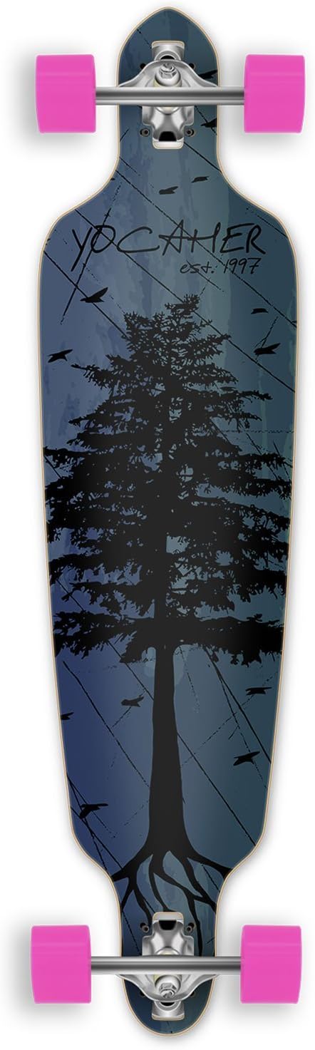 🛒 Crаzу Dеаlѕ in The Pines Blue Longboard Complete Skateboard - Available in All Shapes