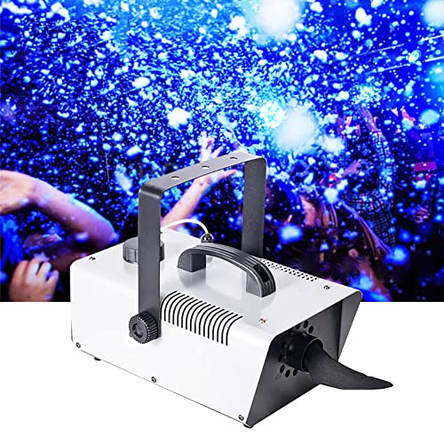 UWYTGF Portable Snowflake Maker 1500W Snow Machine with Controller, Outdoor and Indoor Fake Falling Snowflakes Stage Effect Machine Coverage Area 4-5M for Christmas, Wedding, Dj, Party