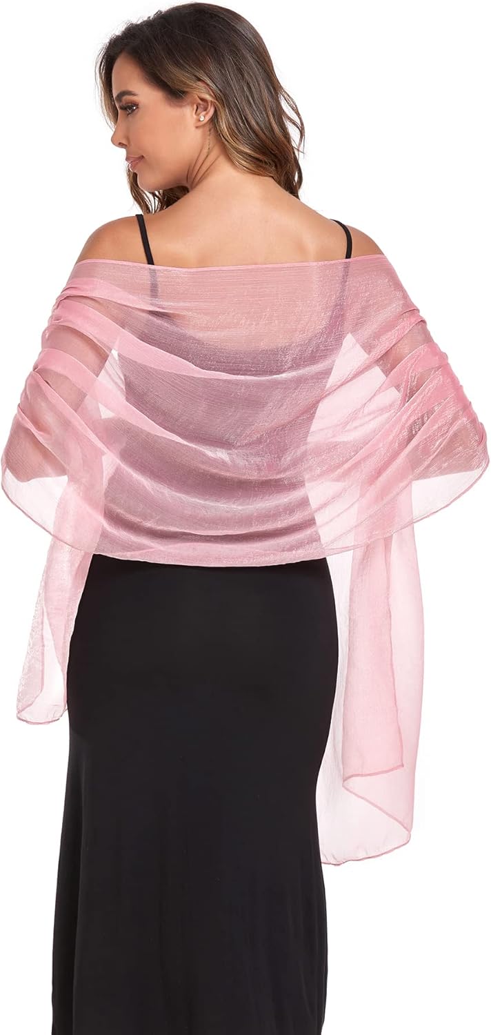 SURVODJA Women Shawls and Wraps for Evening Dress Lightweight Scarf Wedding Guest Shawl Wrap Bridesmaid Scarves - Image 2