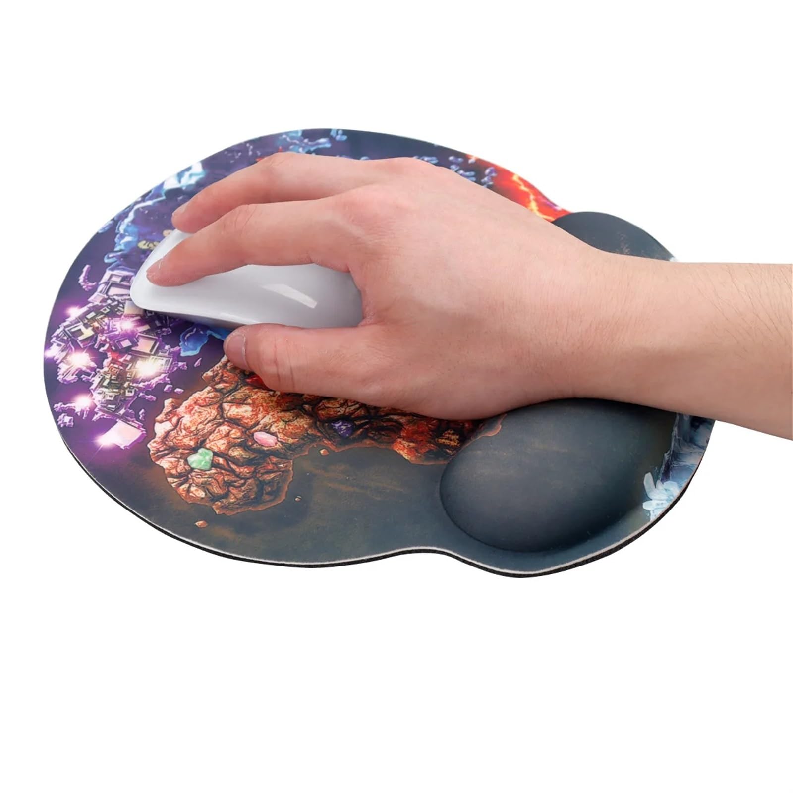Tappetino Per Mouse Con Supporto Per Polso, Ergonomico, Con Poggiapolsi In Memory Foam Base In Gomma Antiscivolo Per Computer Da Gioco Per Cas~p117975109