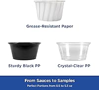Vista 4 de Karat FP-PPC050 0.5 oz. Vasos de papel para porciones (caja de 5000)