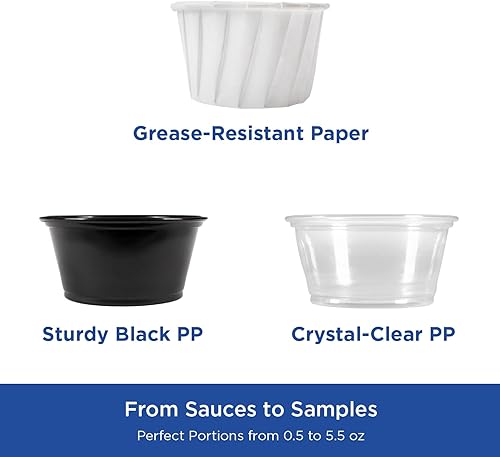 Miniatura 4 de Karat Vasos de papel para porciones de 0.75 oz - 5,000 ct