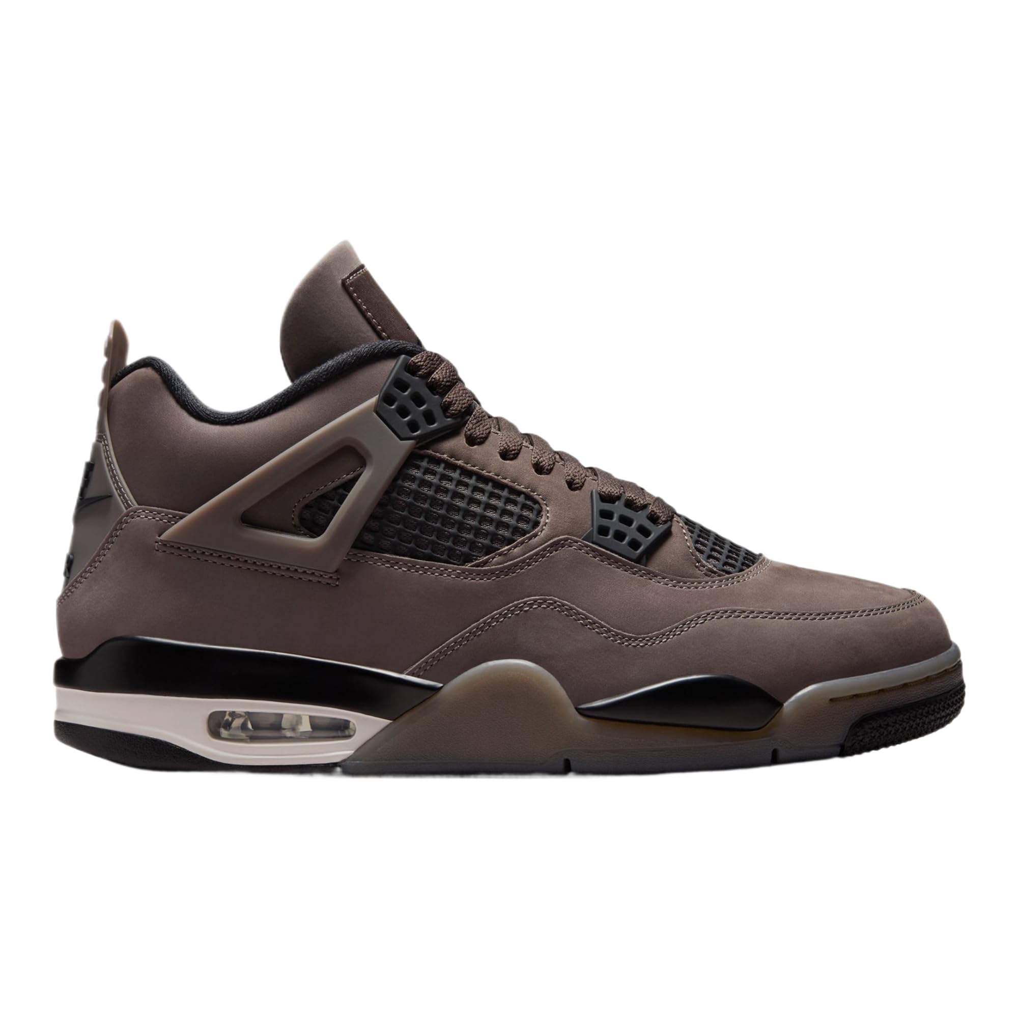 Air Jordan 4 Retro Cave Stone and Black Mens Lifestyle Shoes (Cave Stone/Black/Phantom) Size 11