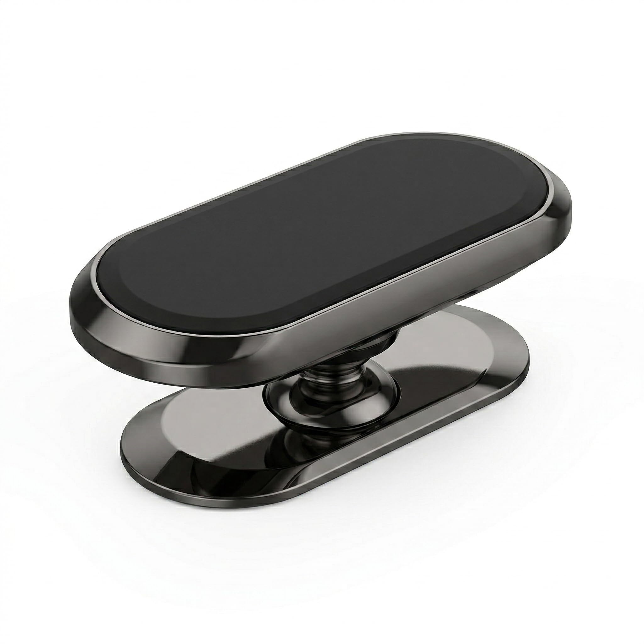 Suporte Celular Carro Rotação 360° Preto Metálico Fixação Forte