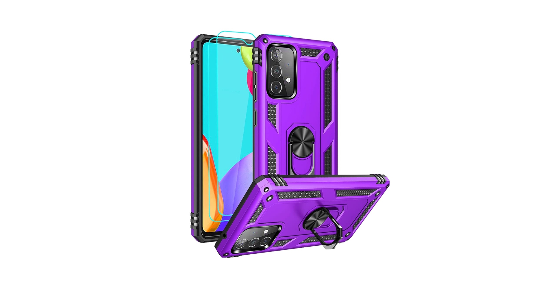 Galaxy A52 5G パープル ケース付き Amazon.com: for Samsung A52 Case, Galaxy A52 Case with HD