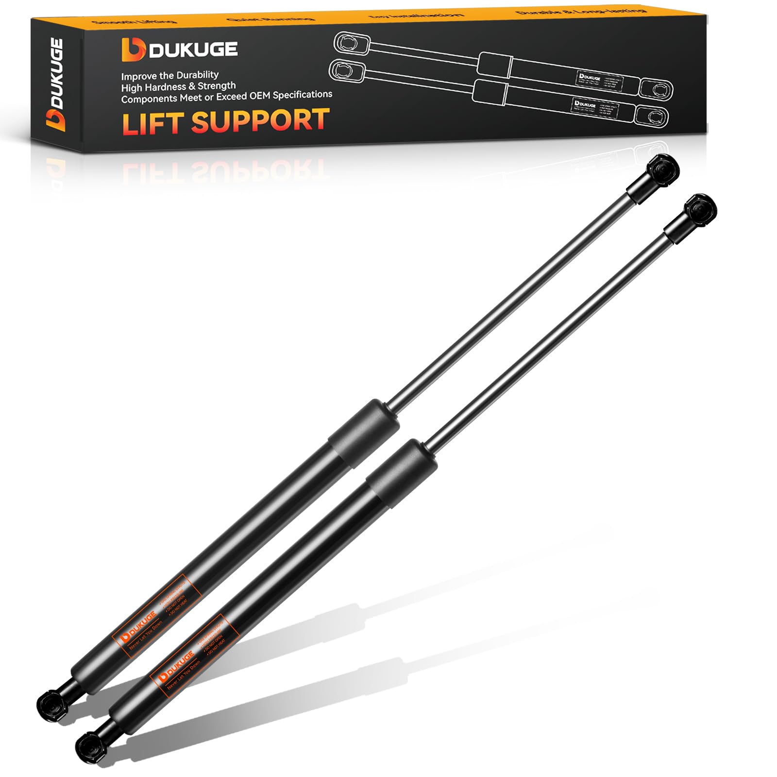 ST270M80 27 inch 80lbs/356N Per Gas Strut Shock Spring Lift Support for Undercover Tonneau Cover Truck Bed Cover Trailer Hatch Boat Engine Cover, and Other Applications, 2Pcs