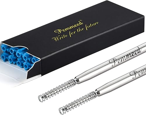 Miniatura 4 de Recambios de bolígrafo con resorte para bolígrafo Penneed B5B6B8, compatible con Parker Waterman, punta media de acción giratoria de 0.039 in,