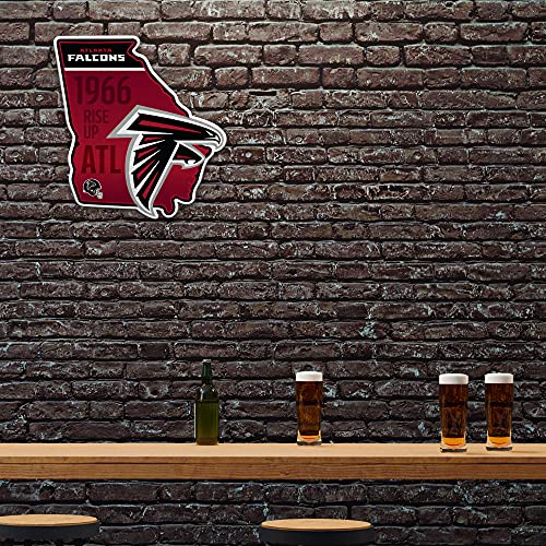 Image of Rico Industries NFL Football State Shape Shape Cut Pennant - Home and Living Room Decor - Soft Felt EZ to Hang