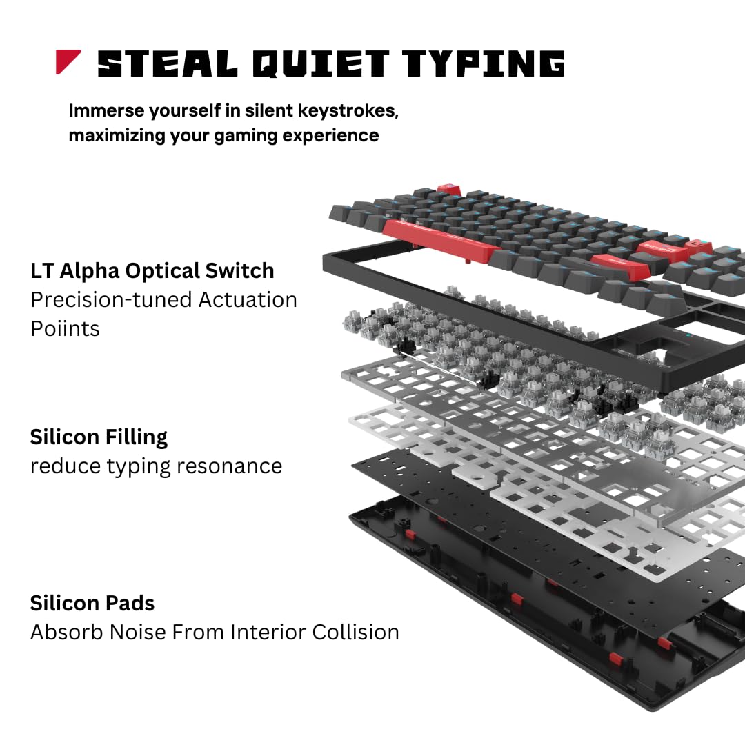 【新品】 Bloody AT87 VALORANTキーボード TKL 英語配列 Amazon.com: Bloody AT87 Optical Mechanical Gaming Keyboard 87 Key