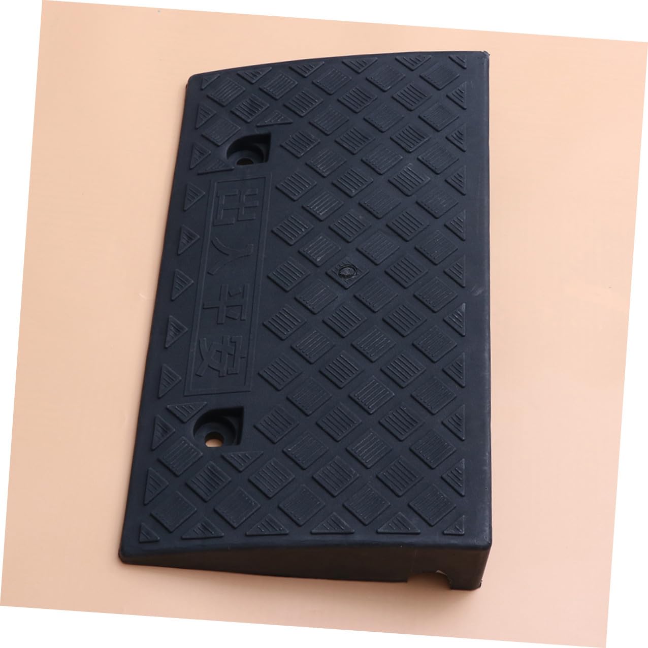 VALICLUD Rampa di Accesso in Plastica Robusta Antiscivolo 50x27x10 Cm per Marciapiedi, Rampe per Sedie a Rotelle e Veicoli, Installazione Autoadesiva per Uso Domestico e Veicolare