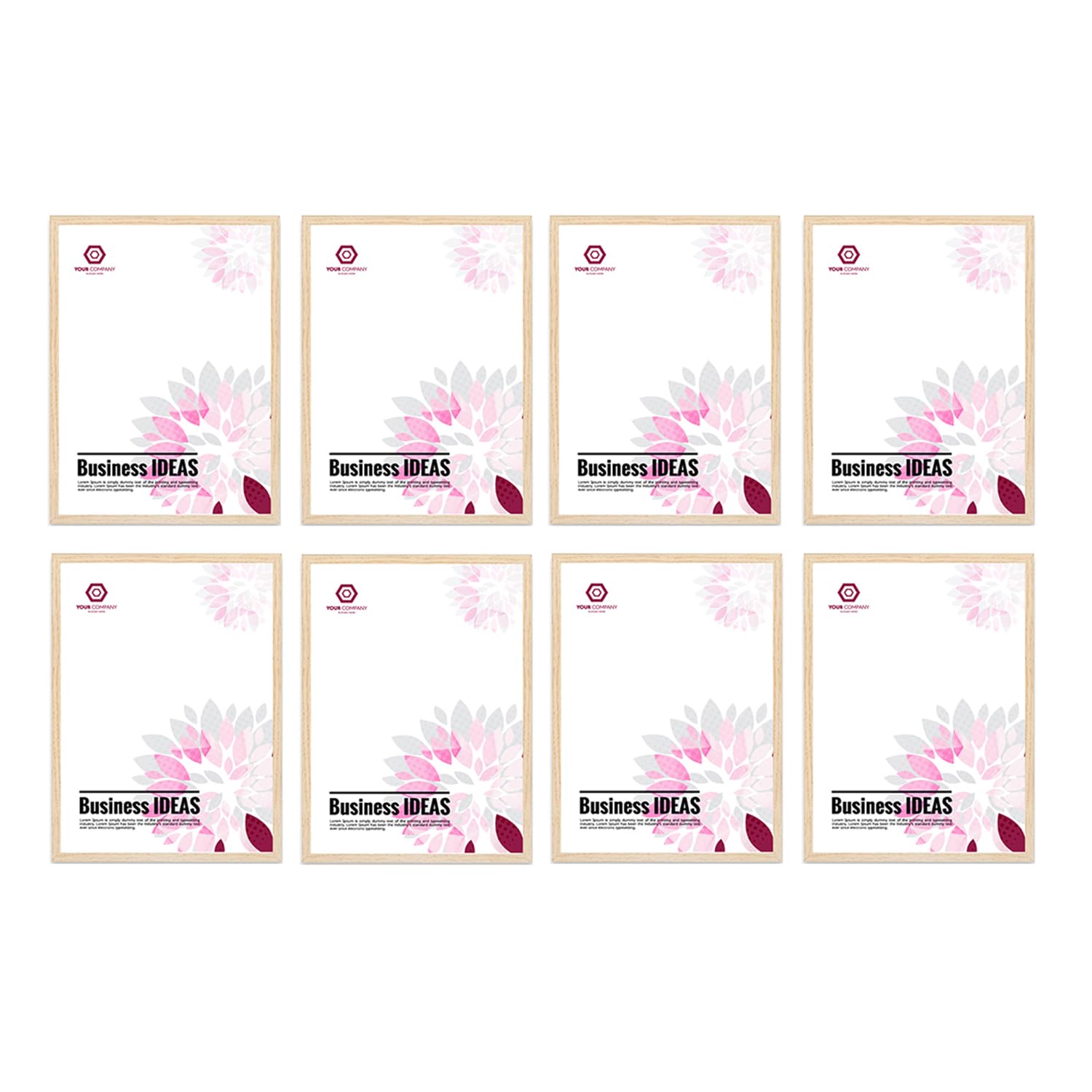 SCPmarts A5 Size Photo Frame Perfect For Home Office Wall Decor Natural Picture Frame Size 6 Inch x 8 Inch (Set Of 8)-image-12