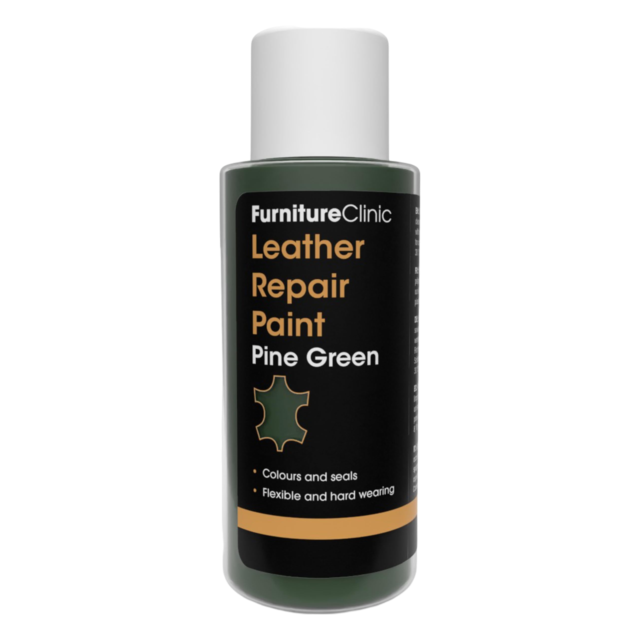 Furniture ClinicFurniture Clinic Leather Repair Paint & Dye | Self Seal Colourant for Quick and Easy Repair | Suitable for Sofas, Car Seats, Shoes, Handbags, and More - Pine Green