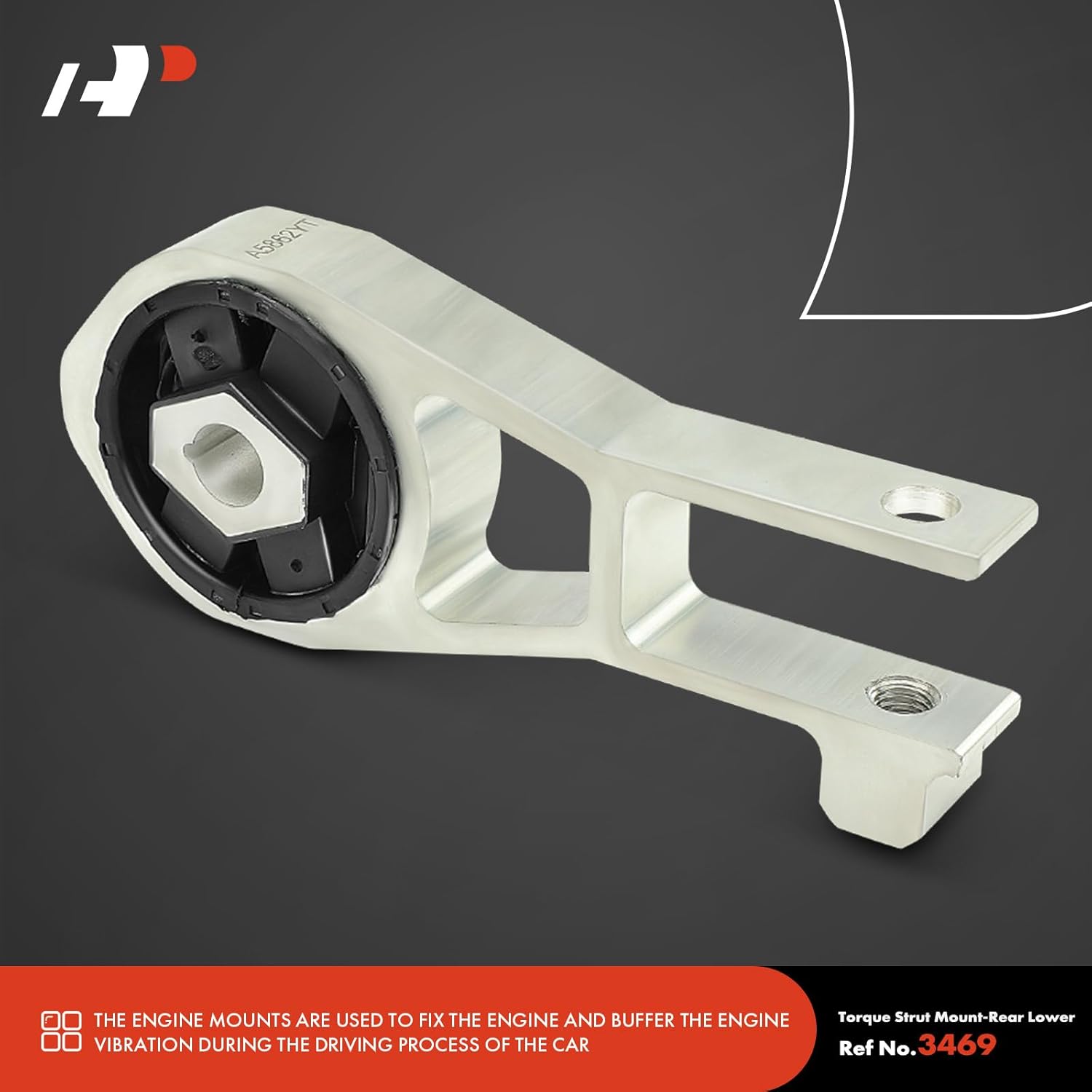 A-Premium Engine Motor Mount and Torque Strut Mount Kit Compatible with Jeep BU Series Renegade 2015-2017 & Fiat 500X 2016-2018, 2.4L, 2-PC Set, Replace# 68278029AB