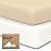 KeaBabies 2-Pack Organic Crib Sheets for Boys, Girls - 52x28 Fitted Crib Mattress Sheet Neutral, Breathable Jersey Cotton Cover for Baby Bed, Toddler Mattress, Soft & Cute Prints (Khaki)