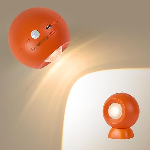 Apliques de pared a pilas, magnéticos, recargables, inalámbricos, portátiles, lindos LED inteligentes con sensor de cuerpo, lámparas para